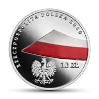 10 zł Ag 100-lecie polskiej flagi państwowej 2019 r.