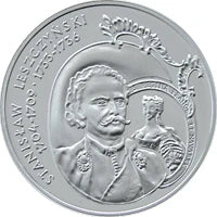 10 zł Ag Poczet królów i książąt polskich Stanisław Leszczyński Półpostać 2003 r.
