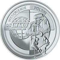 10 zł Ag Wejście Polski do NATO 1999 r.