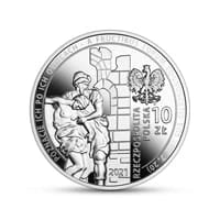 10 zł Ag 30-lecie wznowienia działalności Caritas Polska 2021 r.