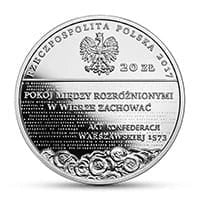 20 zł Ag Pięć wieków Reformacji w Polsce 2017 r.
