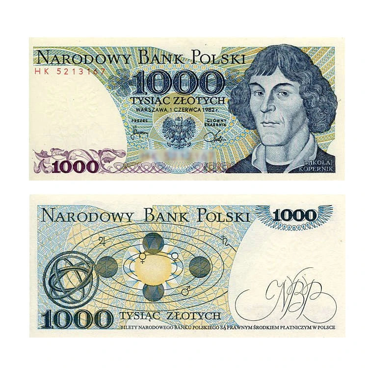 Banknot Polska 1000 zł 1982 r. HB