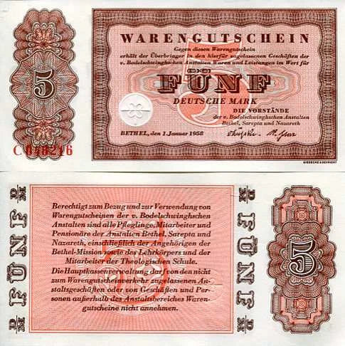 Niemcy 5 Deutsche Mark 1958 r. UNC