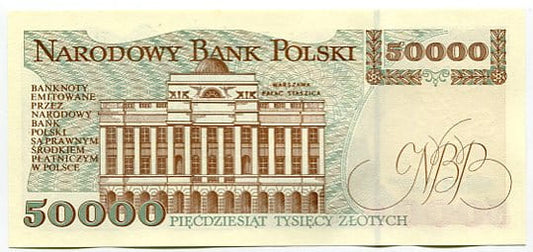 Banknot Polska 50000 zł z 1993 r. S