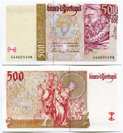 Portugalia 500 Escudos 1997 r. UNC