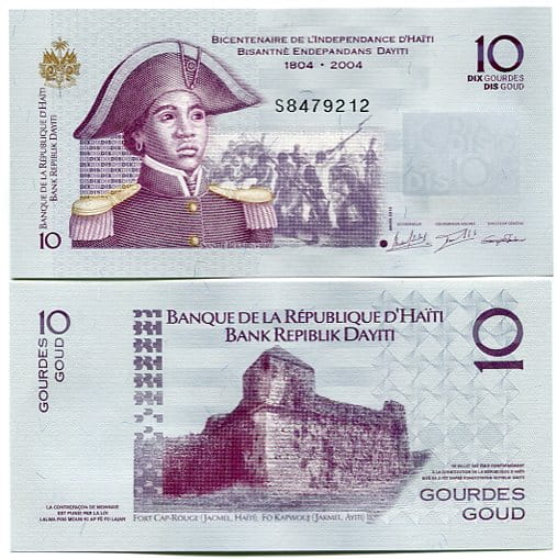 Haiti 10 Gourdes 2010 r. UNC