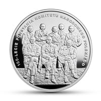 10 zł Ag 100-lecie powstania Komitetu Narodowego Polskiego