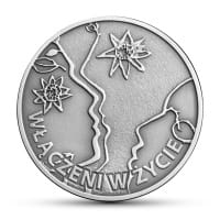 10 zł 50-lecie działalności Polskiego Stowarzyszenia na Rzecz Osób z Upośledzeniem Umysłowym