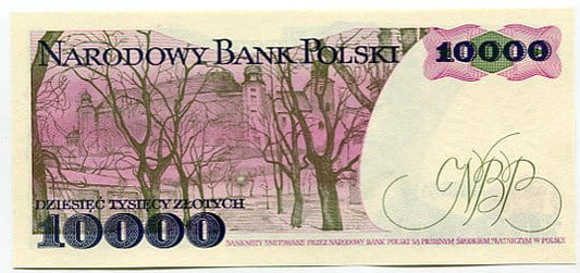 Banknot Polska 10000 zł z 1987 r. R