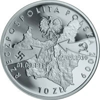 10 zł Ag  Wrzesień 1939 r. 2009 r.