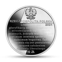 10 zł Ag Wielcy polscy ekonomiści – Ferdynand Zweig 2021 r.