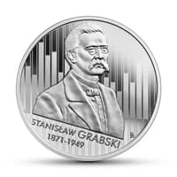 10 zł Ag Wielcy polscy ekonomiści – Stanisław Grabski 2020 r.