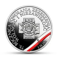 10 zł Ag Wyklęci przez komunistów żołnierze niezłomni – 75. rocznica powołania Zrzeszenia „Wolność i Niezawisłość” 2020 r.