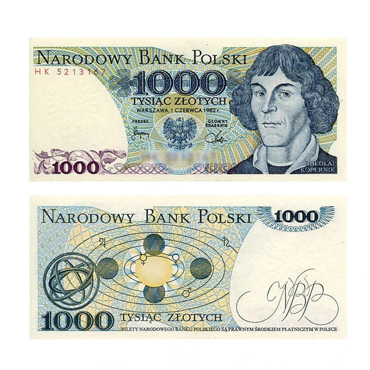 Banknot Polska 1000 zł 1982 r. HB