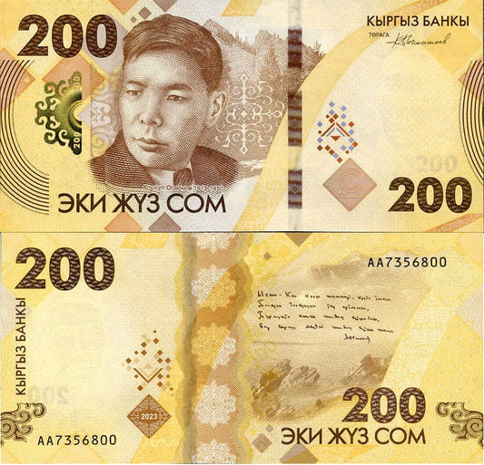 Kirgistan 200 Som 2023 r. UNC