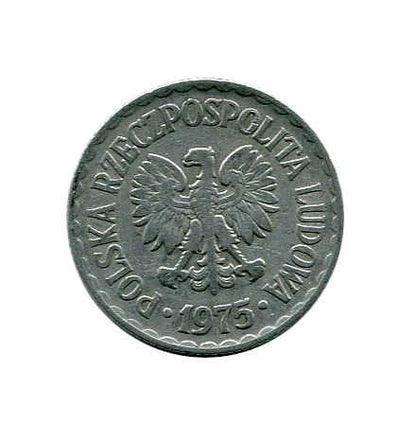 Polska 1 Złoty 1975 r. b.z.